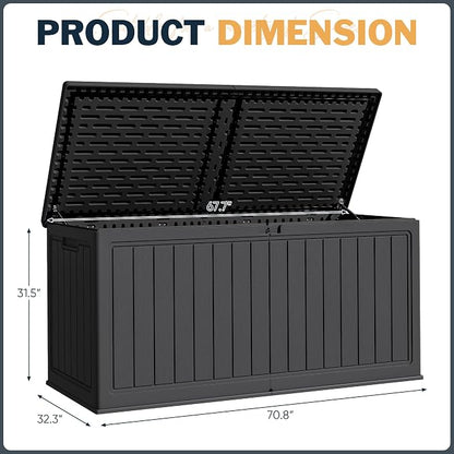 Greesum 260 Gallon HDPE Outdoor Storage Box - Image 7