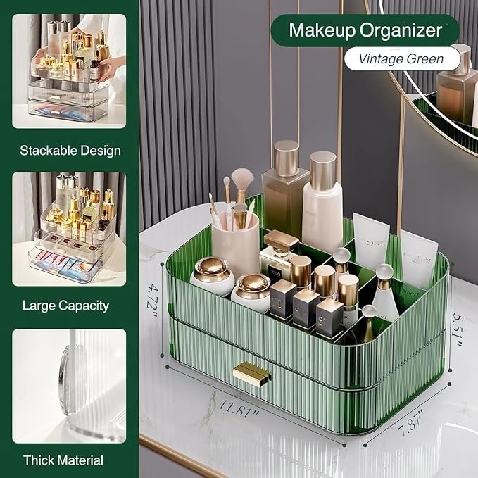 Makeup Organizer for Vanity, Large Desk Organizer - Image 4