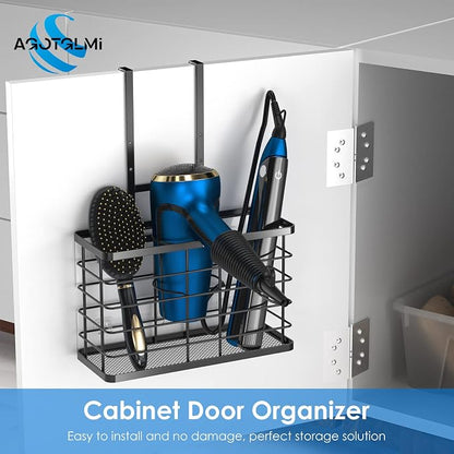 Hair Tool Organizer, Dryer Holder, 3 in 1 Blow Bathroom Organizer Wall - Image 2