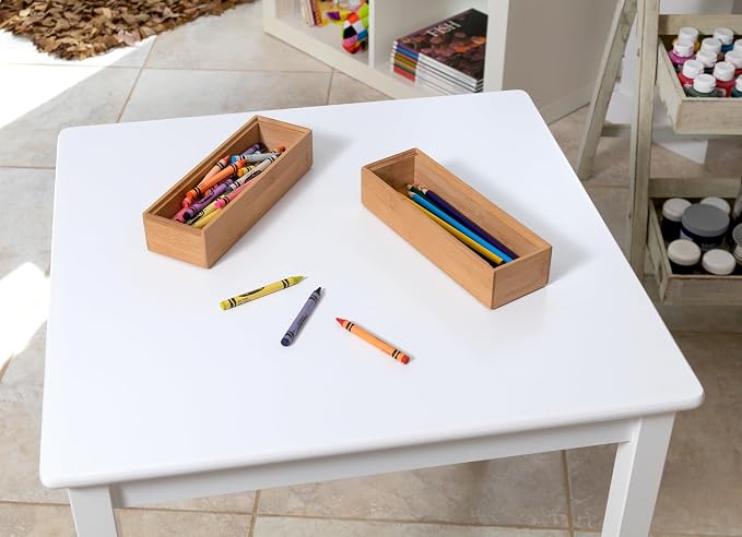 Lipper International 8181S Bamboo Wood Stacking Drawer Organizer Box - Image 2
