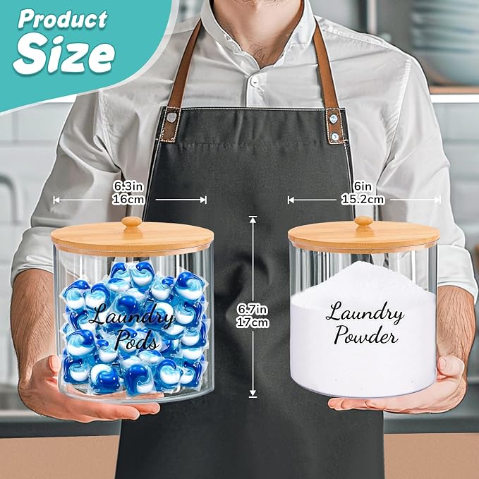 JYPS 1+1 Large-Capacity Laundry Pods Container - Image 2