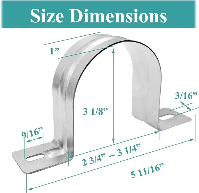 Dust Collection Hose and Pipe Holder Adjustable Hangers Bracket, Don’t Broken - Image 3