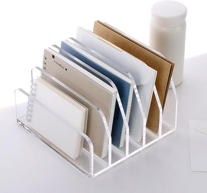 SANRUI Acrylic Desk File Organizer Holder - Image 8