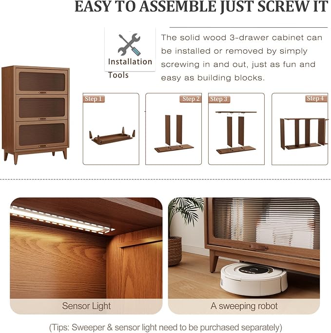 3 tier solid wood book case - Image 7