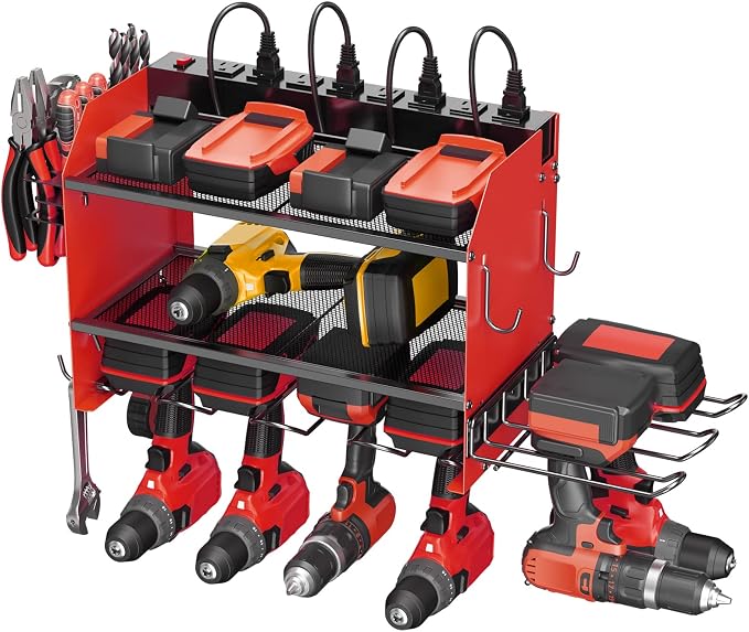 CCCEI Modular Power Tool Organizer Wall Mount Charging Station, Garage Drill by CCCEI