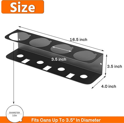 Ultrawall Spray Can Holder Rack, Wall Mounted Spray Bottle Holder, Garage Wall - Image 2