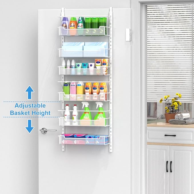 Over the Door Pantry Organizer, 6-Tier Over the Door Organizer - Image 4