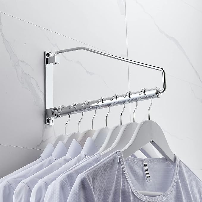 NEWRAIN Laundry Hanger, Wall Mounted Clothes Hanger - Image 8