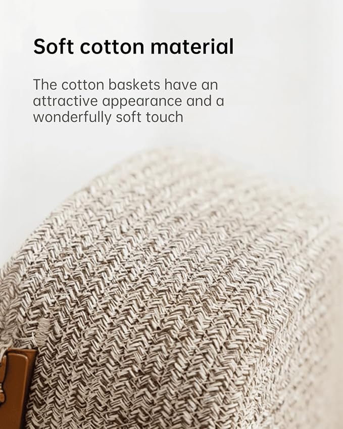 Medium Cotton Woven Basket - Image 4