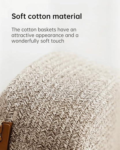 Medium Cotton Woven Basket - Image 4