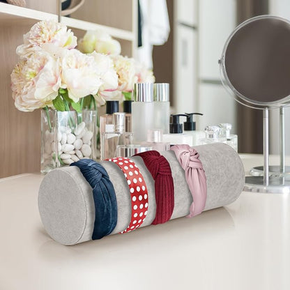 2 Pcs Vertical Headband Holder Organizer Soft Velvet Hairband Dislay Stand Head - Image 5