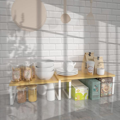 NEX Kitchen Cabinet and Counter Shelf Organizer, Stackable & Expandable - Image 8