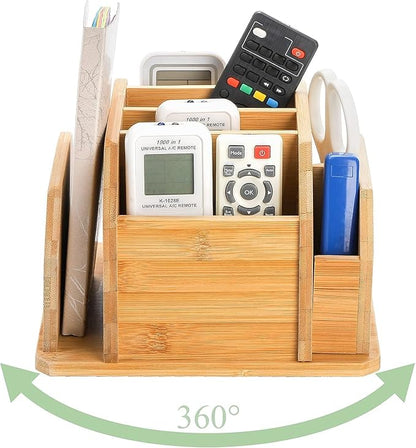 yarlung Bamboo Rotating Remote Control Holder - Image 4
