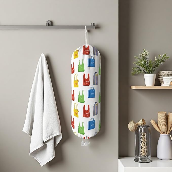 Plastic Bag Holder Wall Mount Grocery Bag Holder - Image 2