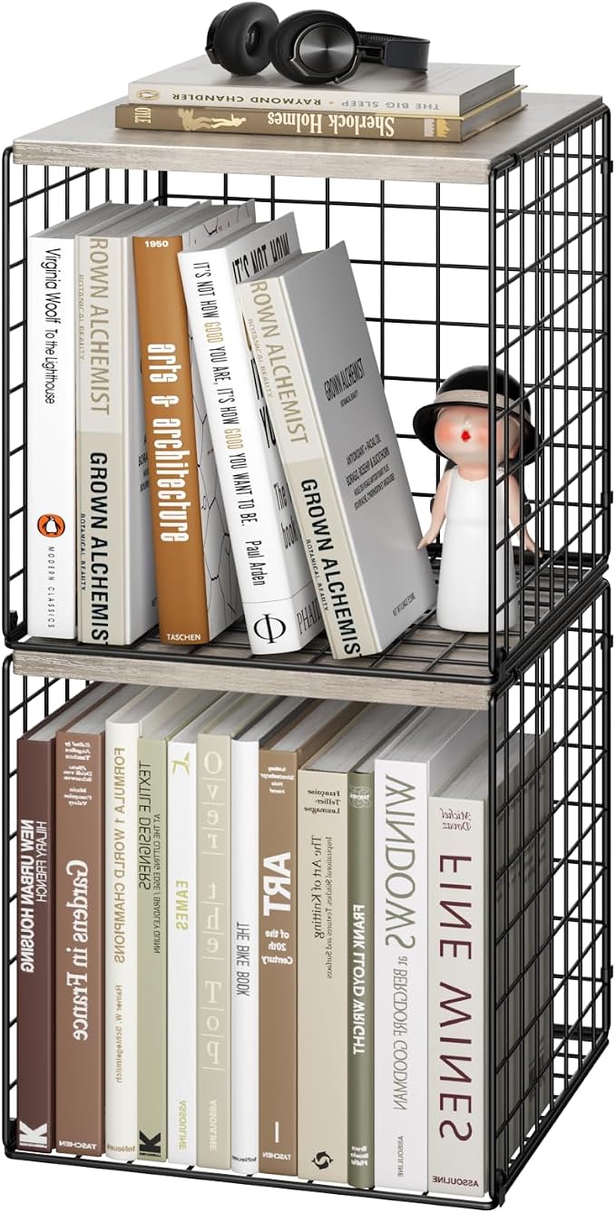 Dmevkic 2 Cube Small Bookcase, Bookshelf by Dmevkic