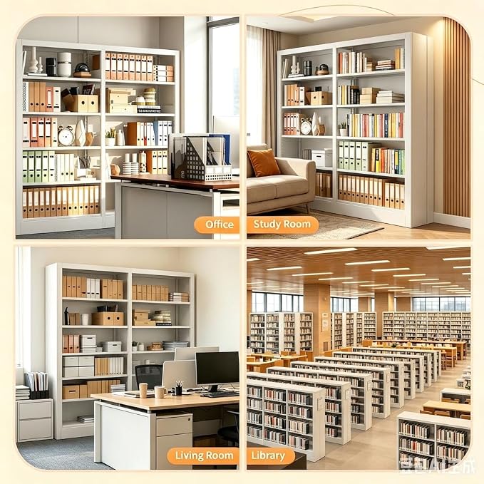 5-Tier Bookcase and Bookshelf, Freestanding Bookshelves - Image 5