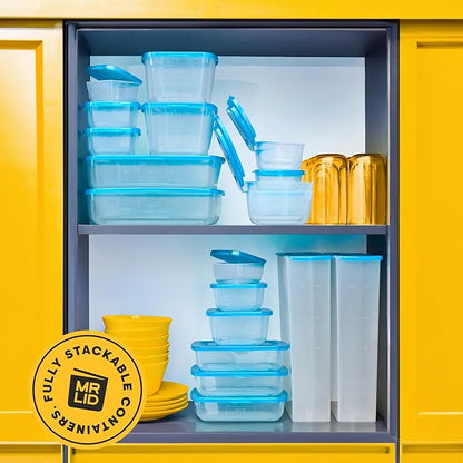 Premium Attached Food Storage Containers, Permanently Attached Plastic Lid - Image 4