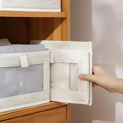 Pradnel Linen Closet Organizers And Storage, 4 Pack Storage Bins Baskets - Image 5