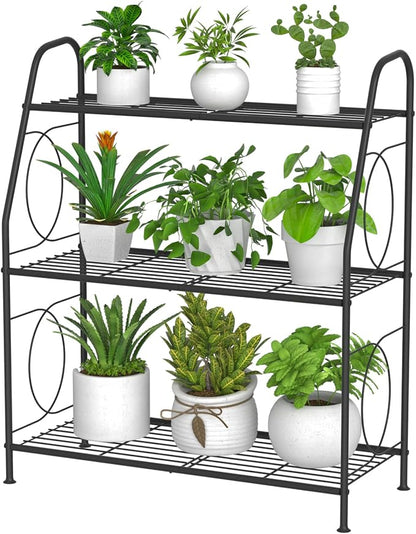 VyGrow Plant Stand, 3 Tier Plant Shelf by VyGrow