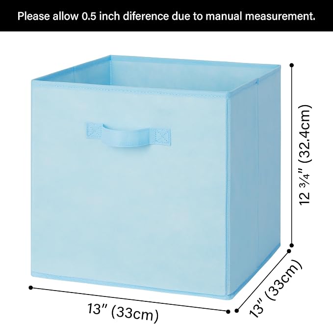 GRANNY SAYS 13 Inch Cube Storage Bins, Colorful Cube Storage Organizer - Image 4
