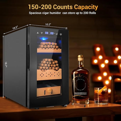 25L Cigar Electric Humidor, Thermostatic Electric Cooler Cabinet - Image 5