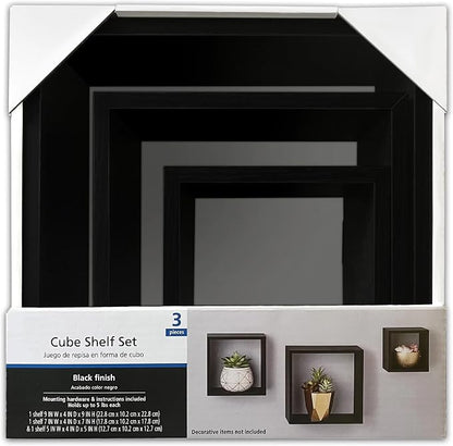 Modern Wood Cube Shelf Set, Office | Perfect - Image 6