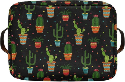 ZAZYXTJ Cactus Storage Basket for Shelves Open Storage Bin 2Pack | Foldable - Image 8