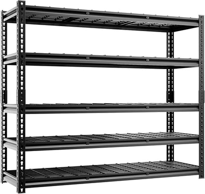 5-Tier 60" W X 20" D X 72" H Storage Shelves 2500LBS Metal Garage Shelving by cynnda