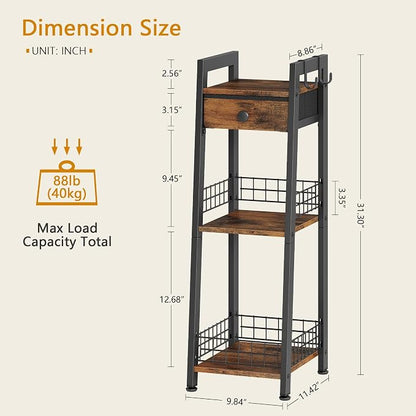 3-Tier Narrow Ladder Shelf - Image 3