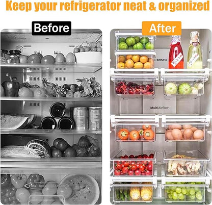 URALFA 2 Pack Fridge Drawer Organizer Egg Holder - Image 2