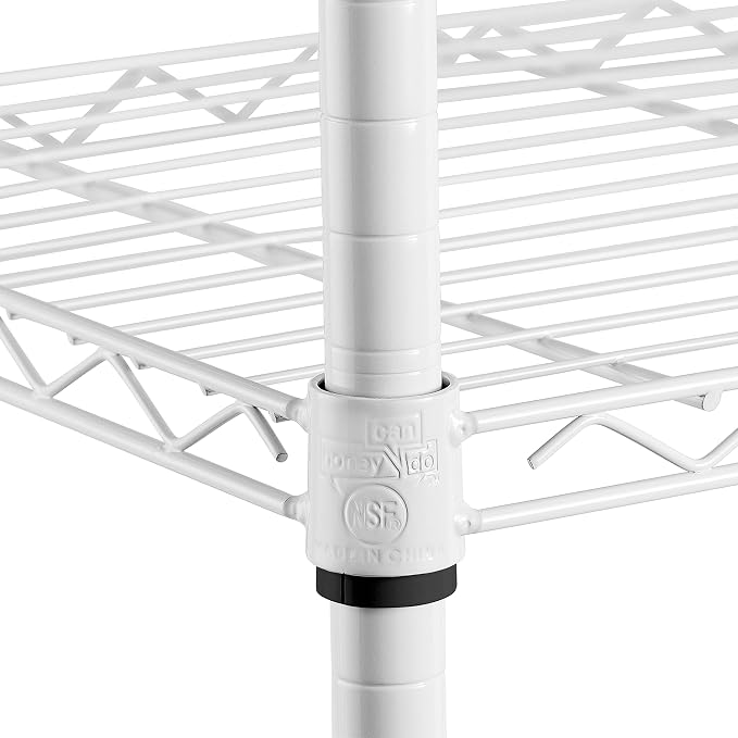 Honey-Can-Do 5-Tier White Wire Shelving Unit, 200 lb/Shelf, 000 lb total in a - Image 5