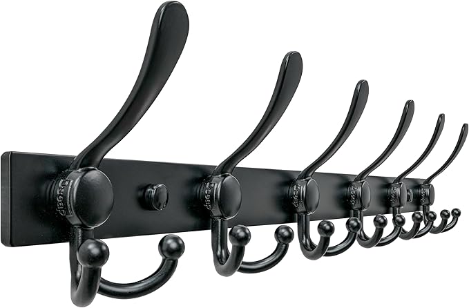 Dseap Coat Rack Wall Mount 2.0 Pro: 24” Long, 3X Tougher, Heavy Duty Stainless by Dseap