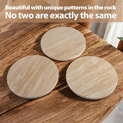 Travertine Lazy Susan for Table Top, 12 in Lazy Susan Turntable Organizer for - Image 9