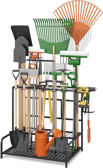 Sttoraboks Garden Tool Organizer Rack Up to 39 Tools, Heavy-Duty Steel Yard by Sttoraboks