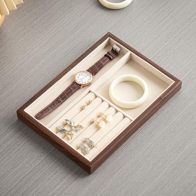 Black Walnut Wood Jewelry Tray - Image 5