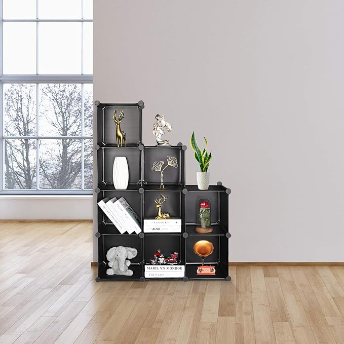 TUMUCUTE Cube Storage Organizer, 9-Cube DIY Plastic Closet Cabinet Modular - Image 2