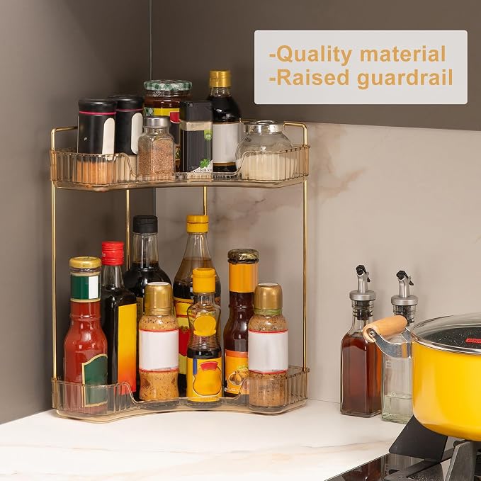 Corner Bathroom Countertop Organizer, Vanity Organizer Trays - Image 5