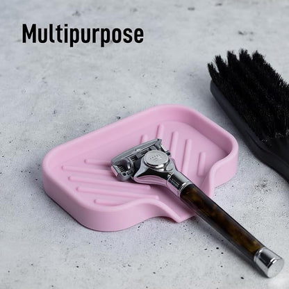 Zulay Kitchen Small Silicone Sponge Holder – Space-Saving Sink Organizer Tray - Image 5
