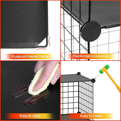 HUBSON Wire Cube Storage Organizer, Book/Toy/Craft/Potted Plants and petCloset - Image 5