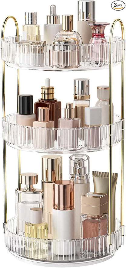 Oifecsie 360° Rotating Makeup Organizer, Large Capacity SkinCare Organizer by Oifecsie