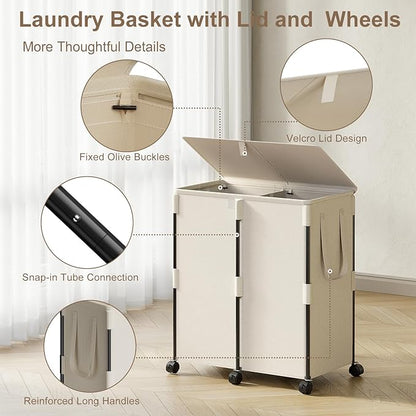 140L Double Laundry Hamper - Image 5