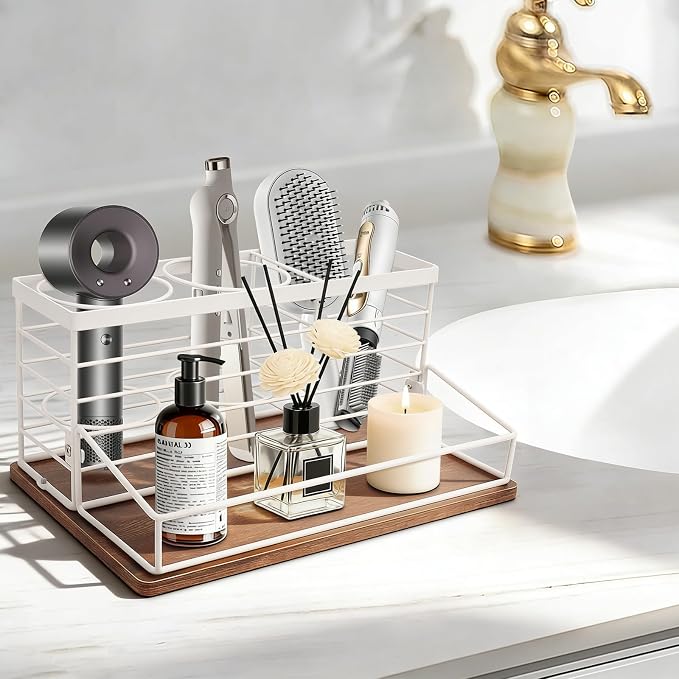 Hair Tool Organizer, Movable Hair Dryer Holder, Hair Styling Tools Storage - Image 7