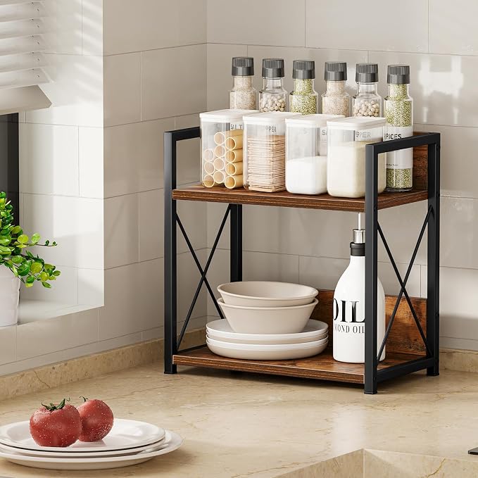 Giikin Kitchen Countertop Organizer, 2 Tier Spice Rack Organizer - Image 5