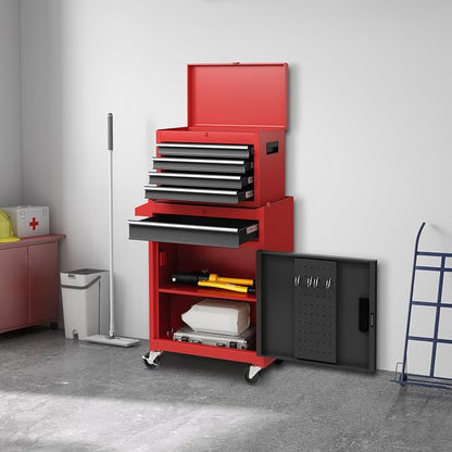Goplus Tool Chest, 5-Drawer Rolling Tool Storage Cabinet - Image 9