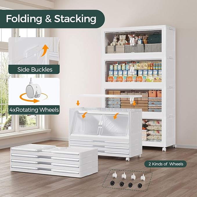 720QT Extra Large Stackable Storage Bins - Image 4