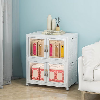 Large Clear Stackable Storage Bins by Unknown
