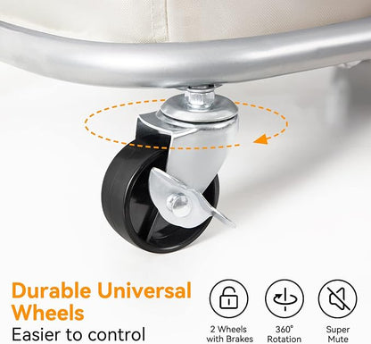 WOWLIVE 100L Rolling Laundry Hamper - Image 7