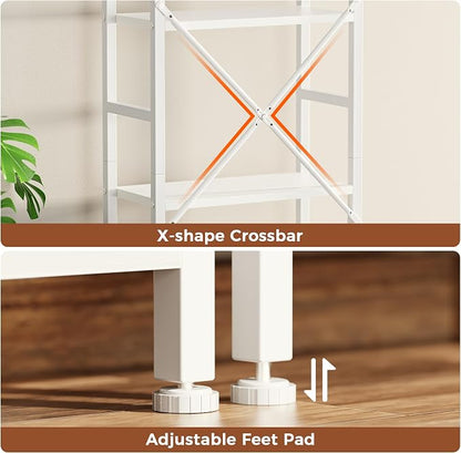 SUPERJARE Triple Bookshelf, Bookcase - Image 7