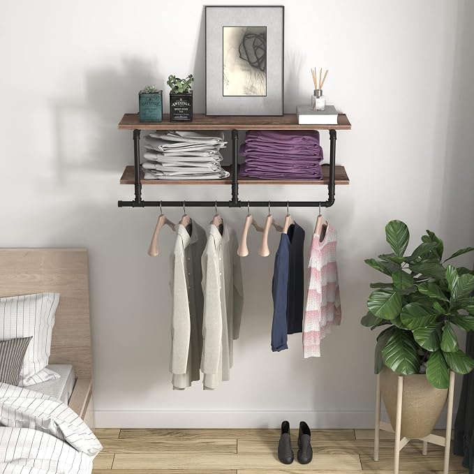 Industrial Pipe Clothing Rack - Image 5