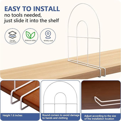 4-Pack 12" Tall Shelf Dividers - Image 5